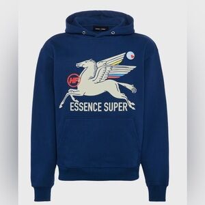 Homme Femme Pegasus‎ hoodie pull over sweatshirt navy size small